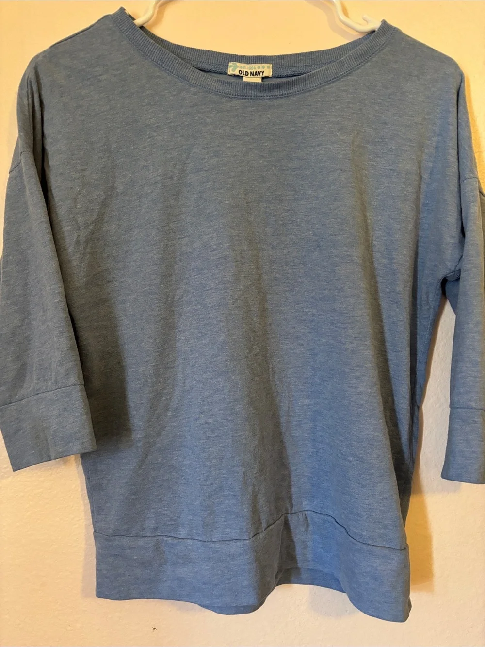 Old Navy Girls Light Blue Half Sleeve Tee Shirt, Loose Style